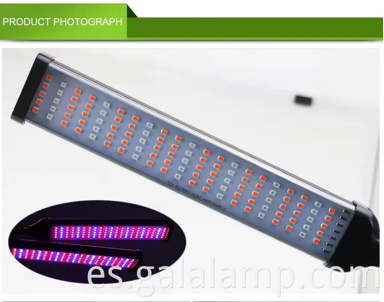 Luz de cultivo LED de clip ajustable con característica de relleno versátil